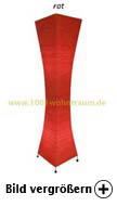  Bambus Stehlampe Titania String Rot