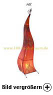  Bambus Stehlampe Mauretania Rot