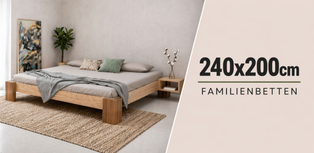 240x200cm Familienbetten in XXL