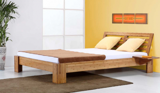 BALI Bambusbett mit Rückenlehne Melaka 140x200cm