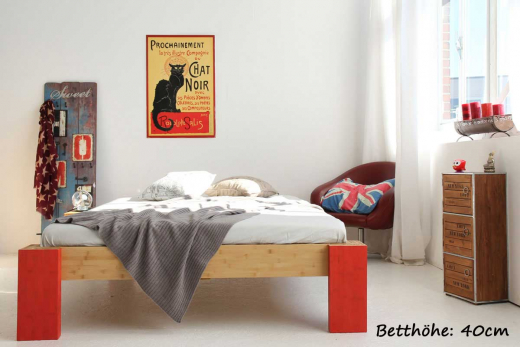 OSAKA Bambusbett ohne Rückenlehne 160x220cm