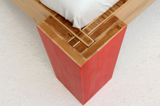 OSAKA Bambusbett ohne Rückenlehne 160x220cm