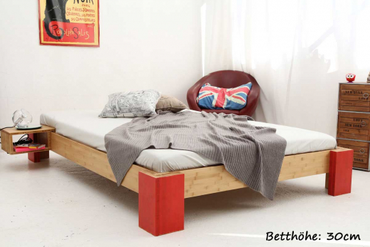 OSAKA Bambusbett ohne Rückenlehne 90x200cm