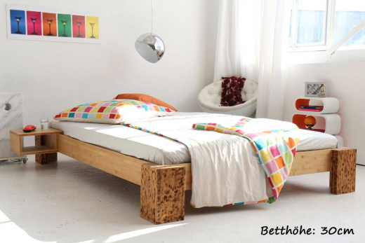 TIGON Bambusbett ohne Rückenlehne 90x200cm