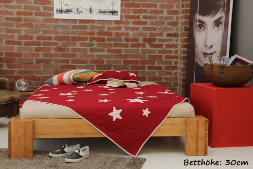 BURMA Bambusbett ohne Rückenlehne 90x220cm