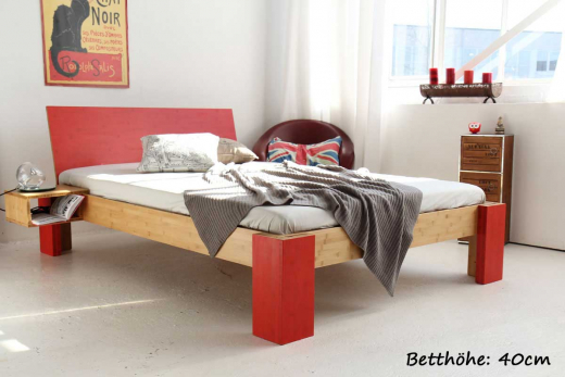 OSAKA Bambusbett mit Rückenlehne Hainan 120x220cm