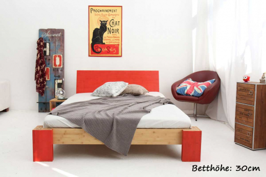 OSAKA Bambusbett mit Rückenlehne Hainan 120x220cm