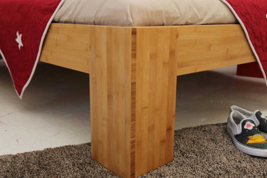 BURMA Bambusbett mit Rückenlehne Melaka 120x220cm