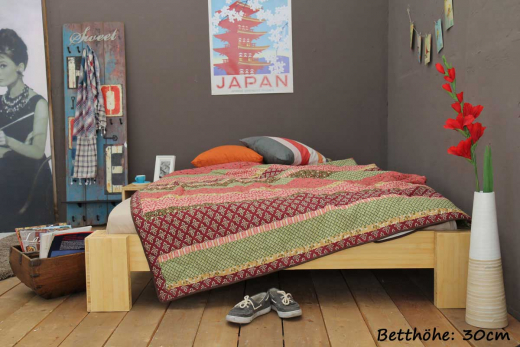 SUVA Bambusbett ohne Rückenlehne 180x200cm