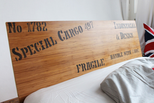 OPUS Bambusbett mit Rückenlehne Hainan 200x220cm