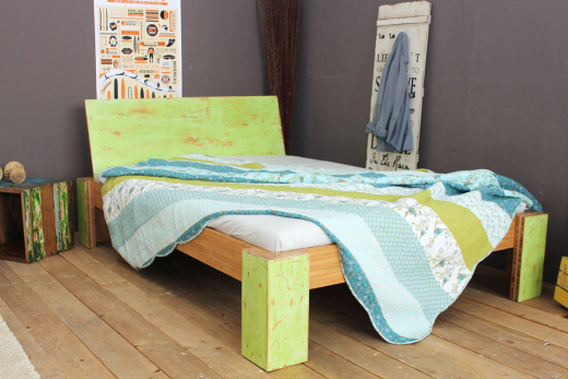 PALAU Bambusbett mit Rückenlehne Hainan 160x220cm