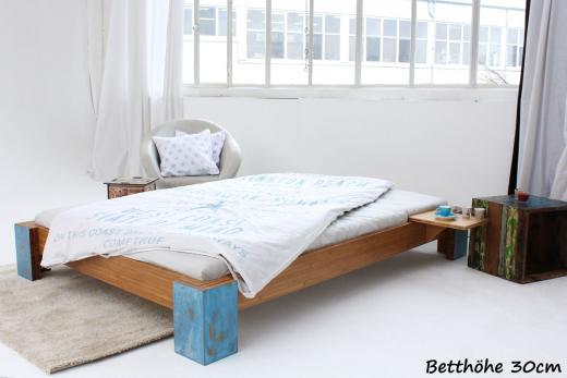 ARUBA Bambusbett ohne Rückenlehne 140x220cm