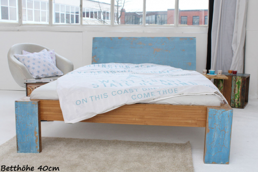 ARUBA Bambusbett mit Rückenlehne Hainan 120x220cm