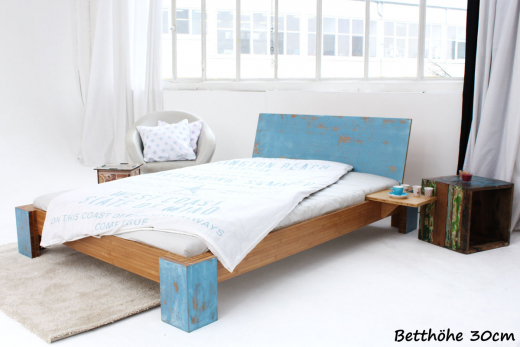 ARUBA Bambusbett mit Rückenlehne Hainan 90x220cm