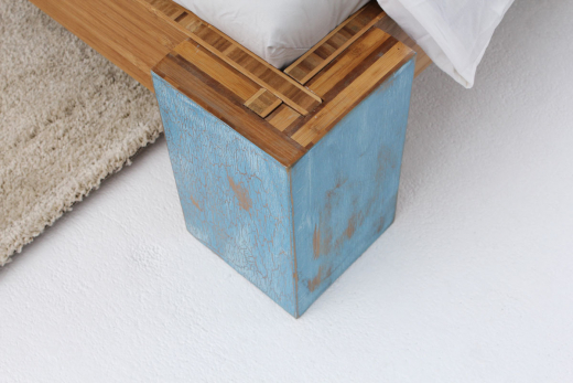 ARUBA Bambusbett mit Rückenlehne Hainan 90x220cm