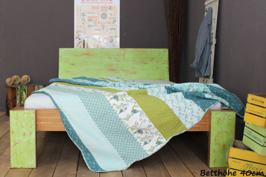 PALAU Bambusbett mit Rückenlehne Hainan 90x220cm