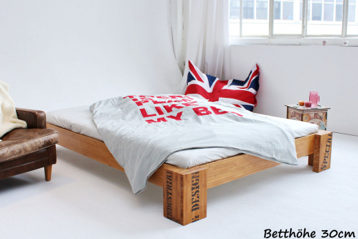 OPUS Bambusbett ohne Rückenlehne 90x220cm