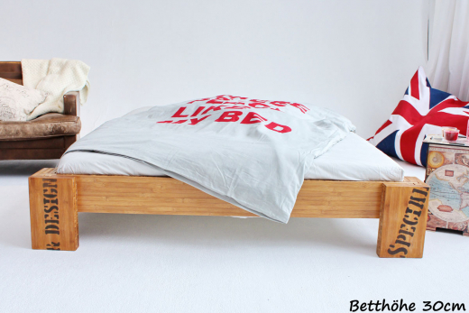 OPUS Bambusbett ohne Rückenlehne 90x220cm