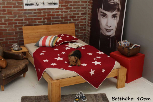 ANGEBOT Bambusbett BURMA 180x200cm mit Lattenrost und Matratze
