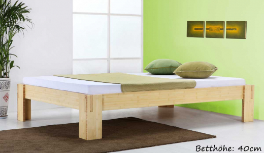 JAVA Bambusbett ohne Rückenlehne 90x220cm