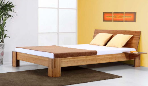 BALI Bambusbett mit Rückenlehne Hainan 90x220cm