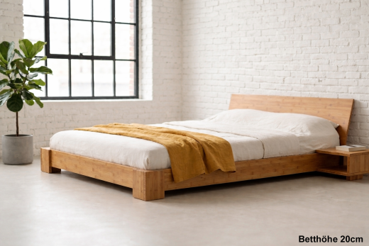ANGEBOT Bambusbett BALI 180x220cm inkl. Lattenrost und Matratze