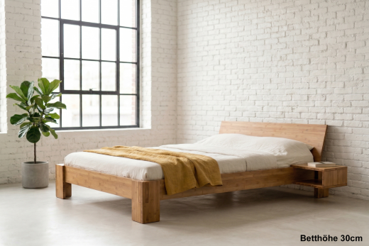 ANGEBOT Bambusbett BALI 120x220cm inkl. Lattenrost und Matratze