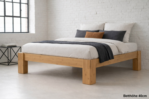 Bambusbett Bali 90 x 200 ohne Lehne