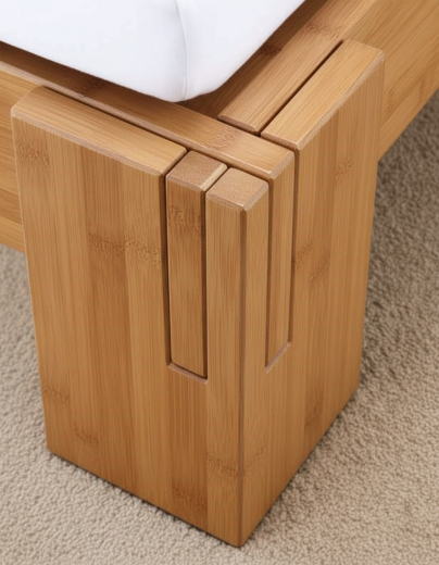 ANGEBOT Bambusbett BALI 140x220cm inkl. Lattenrost und Matratze