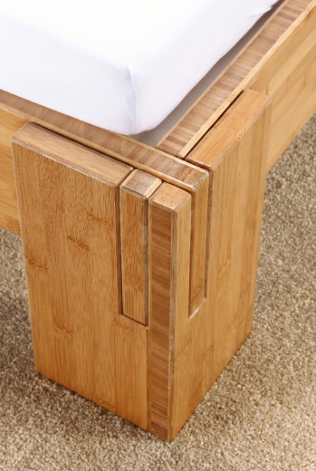 BALI Bambusbett mit Rückenlehne Hainan 200x220cm