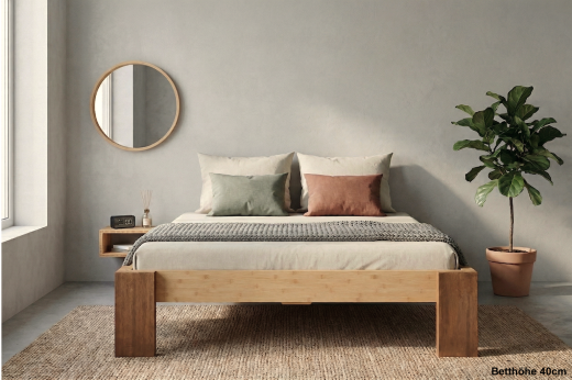 HAVANNA Bambusbett ohne Rückenlehne 240x220cm