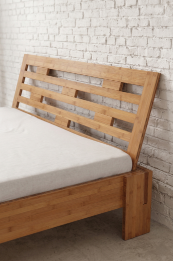 BALI Bambusbett mit Rückenlehne Melaka 120x200cm