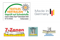 MALIE POLAR 448 Federn 5-Zonen Tonnentaschenfederkernmatratze H2 - H3 in 90x200cm