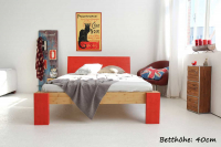 OSAKA Bambusbett mit Rückenlehne Hainan 180x200cm