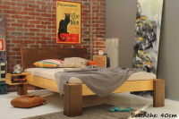 Bambus-Bett Havanna mit Rückenlehne