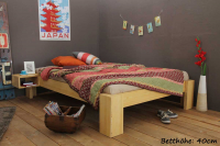 SUVA Bambusbett ohne Rückenlehne 160x200cm