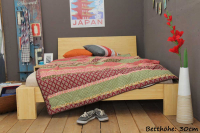 SUVA Bambusbett mit Rückenlehne Hainan 200x200cm