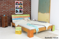 HAWAII  Bambusbett mit Rückenlehne Hainan 200x200cm