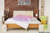 TIBET Bambusbett mit Rückenlehne Hainan 180x200cm