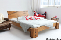 OPUS Bambusbett mit Rückenlehne Hainan 90x200cm