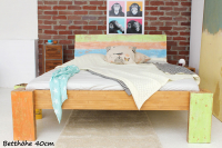 HAWAII  Bambusbett mit Rückenlehne Hainan 120x220cm