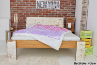 TIBET Bambusbett mit Rückenlehne Hainan 90x220cm