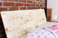 TIBET Bambusbett mit Rückenlehne Hainan 90x220cm