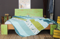 PALAU Bambusbett mit Rückenlehne Hainan 90x220cm