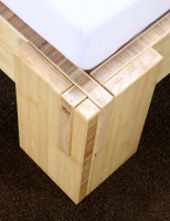 JAVA Bambusbett mit Rückenlehne Hainan 120x200cm