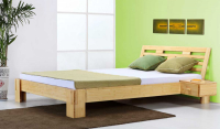 JAVA Bambusbett mit Rückenlehne Melaka 140x220cm