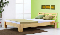 JAVA Bambusbett mit Rückenlehne Melaka 140x220cm
