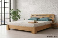 BALI Bambusbett mit Rückenlehne Melaka 120x200cm