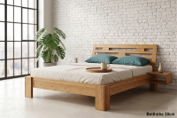 BALI Bambusbett mit Rückenlehne Melaka 120x200cm