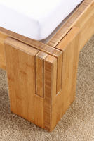 ANGEBOT Bambusbett BALI 140x220cm inkl. Lattenrost und Matratze